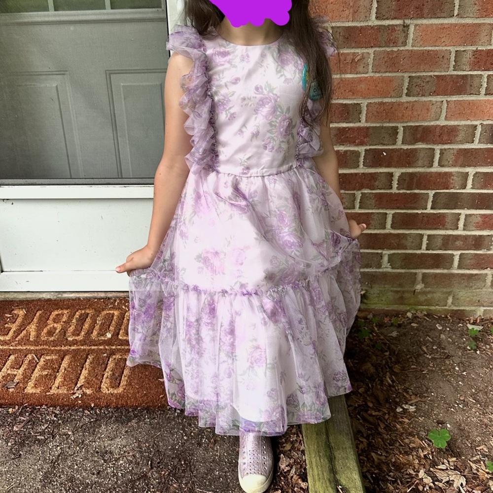 Harlow and Rose floral formal dress